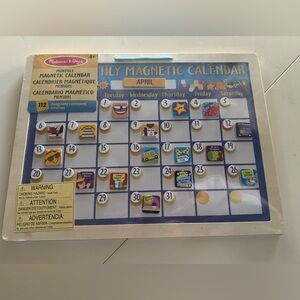 Melissa & Doug Colorful Magnetic Activity Calendar